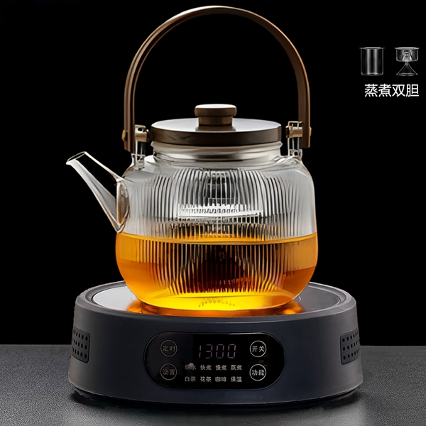 [25G黑色+木茗壶（蒸煮双胆）1000ML]
