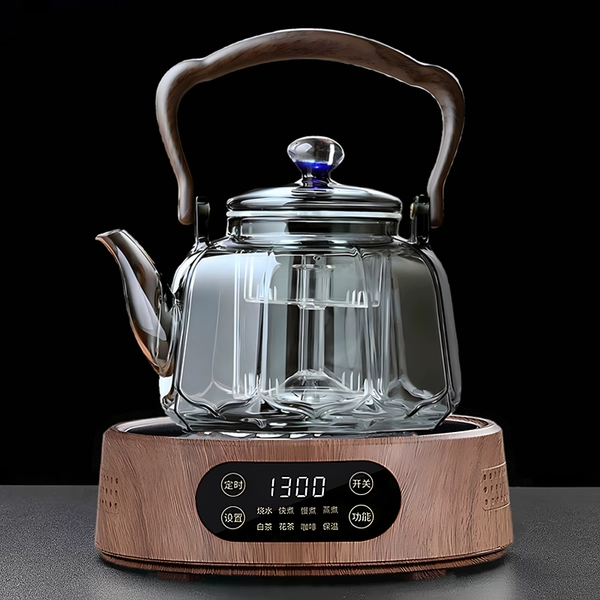 [25G胡桃木色+星莲壶（蒸煮双胆）1000ML]