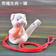 Transparent zodiac with rope—pig