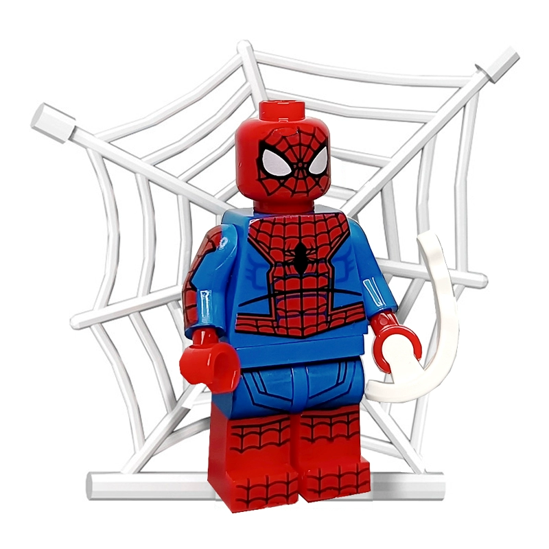 Lego, heroes, constructor, wooden man, minifigures, Marvel, Spiderman