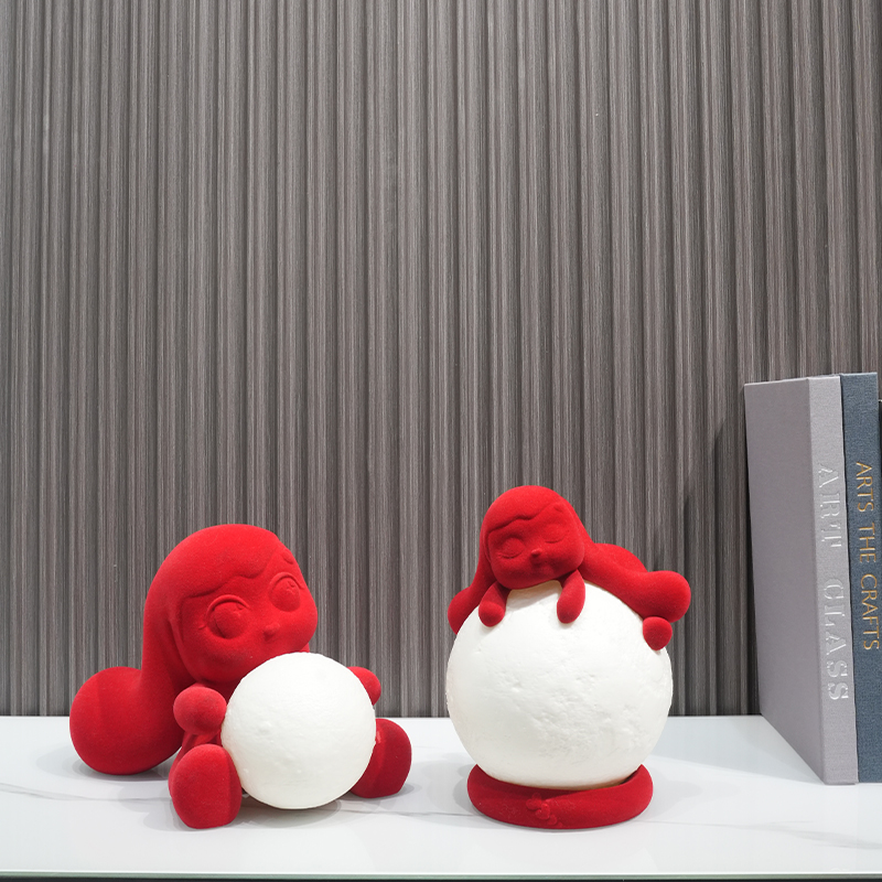 Birthday and Valentine's Day Gift Namo Rabbit Dundun Moon Lamp Night Light Bedroom Bedside Table Eye Protection Sleep Lamp Ornament