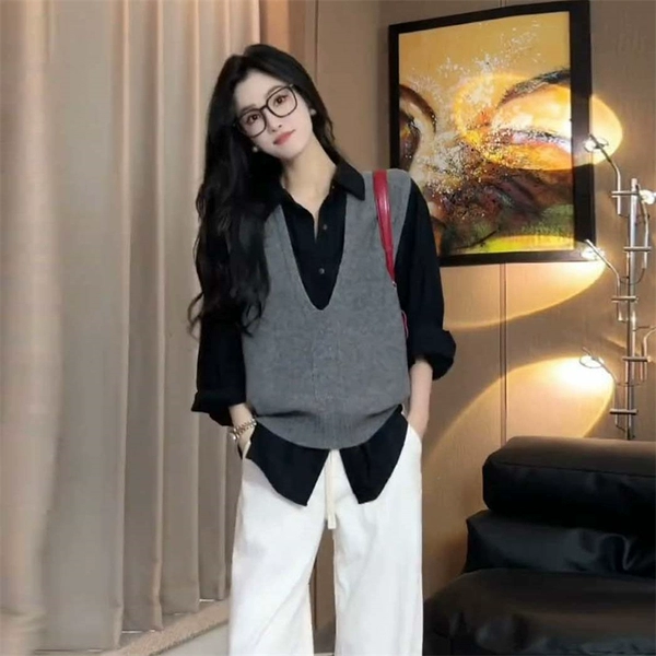 Set, knitted shirt