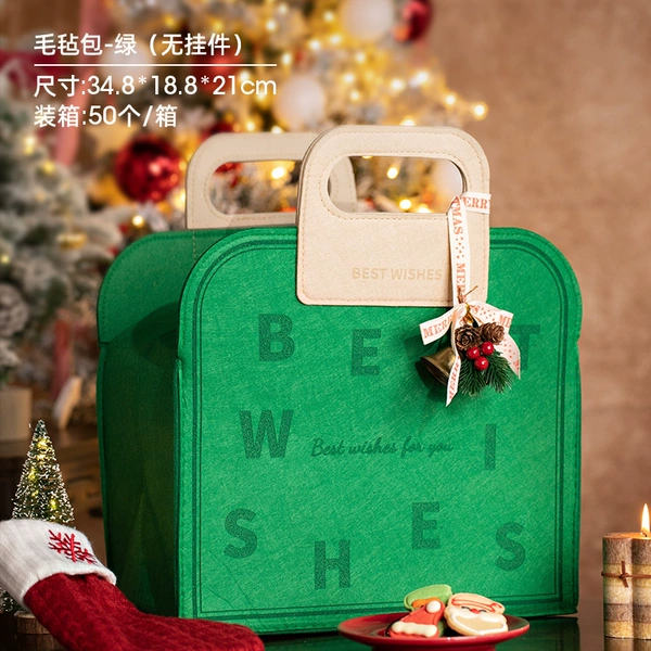 Felt bag—green without accessories