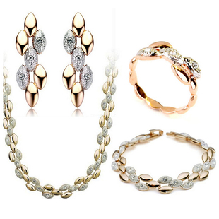 Austrian Crystal Jewelry Luxury Jewelry Famous Brand Gold-C