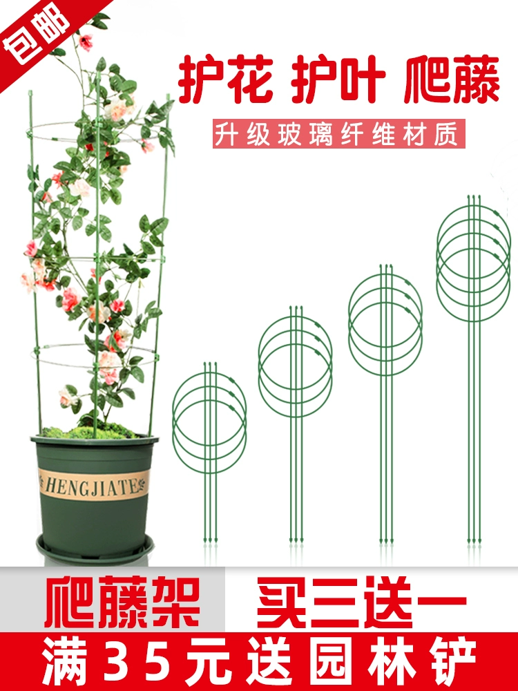 Лозовая лоза подставка для цветов садоводства подставка для столба балкона Зеленая роза клематис виноградная лоза