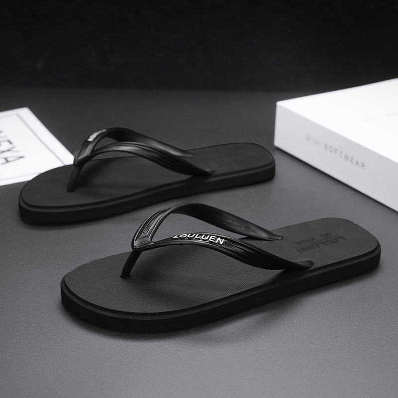 Men's Flip-Flops, New Summer Style, Suitable for Outdoor Wear at the Beach, Non-Slip, Soft Sole, Trendy and Stylish Men's Slippers, Sports Flip-Flops