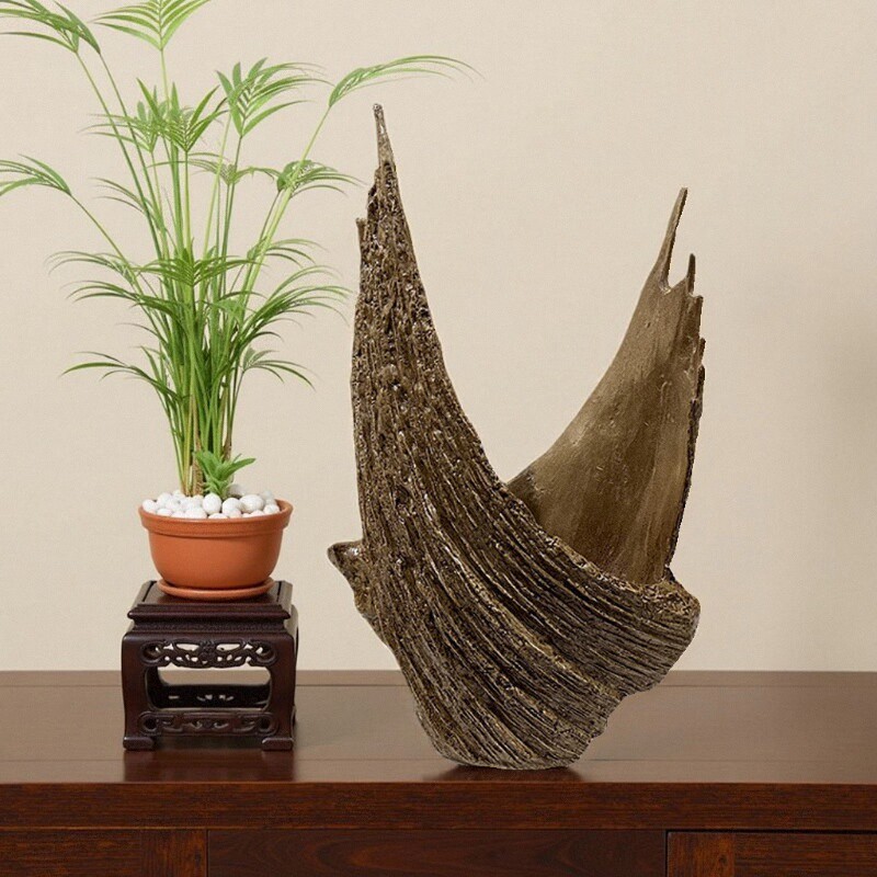 Creative desktop flowerpot flower arrangement ornaments resin landscape decoration model room porch shopping mall company front desk beauty Chen