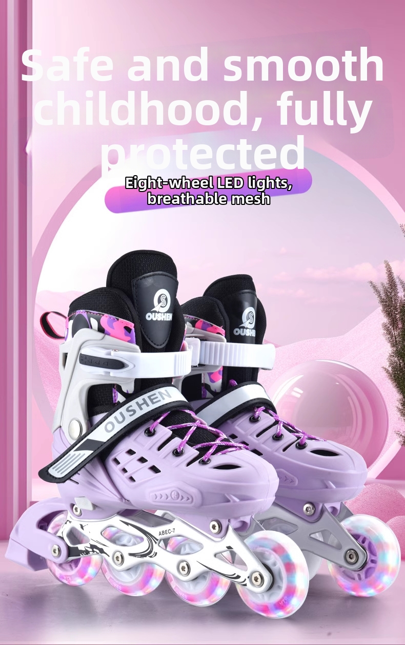 Adjustable Hard Shell Roller Skates For Adults And Beginners_voghion.com