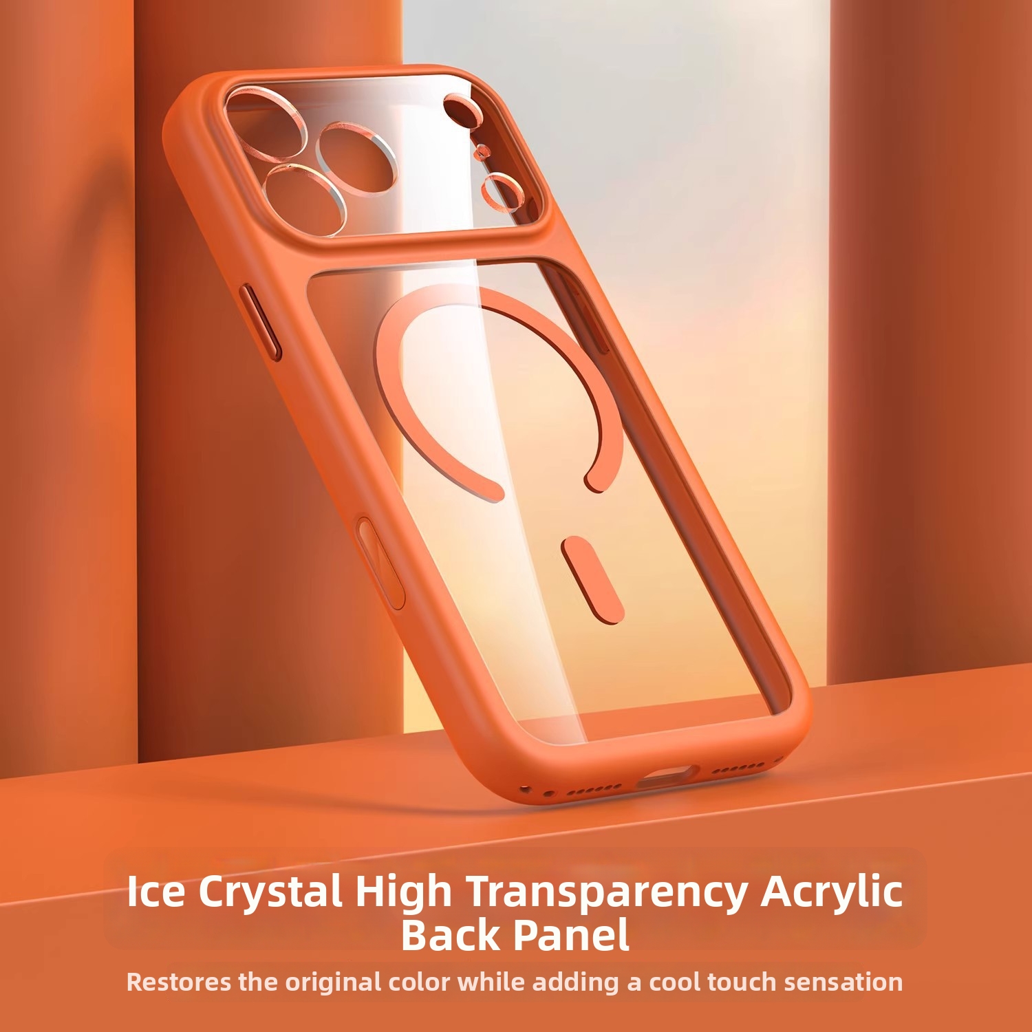 Étui magnétique transparent pour iPhone 17 Pro Max, protection intégrale de l'objectif, résistant aux chutes, accessoire pour téléphone portable_voghion.com