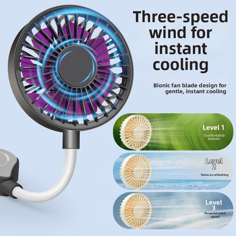 Mufeng Portable Gaming Phone Holder With USB Mini Fan High Power Magnetic Desktop Cooling Fan For Dormitory Quiet Operation_voghion.com