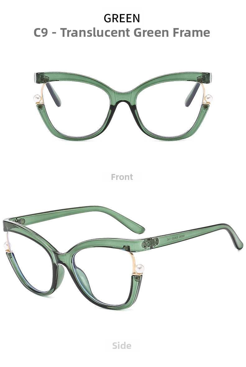 Cat Eye Blaulichtfilterbrille Für Damen Retro Stil Pc Brille_voghion.com