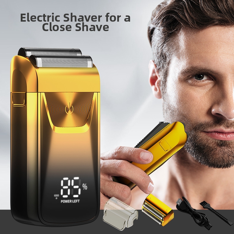 Electric Shaver With Digital Display For Bald Heads And Sideburns_voghion.com