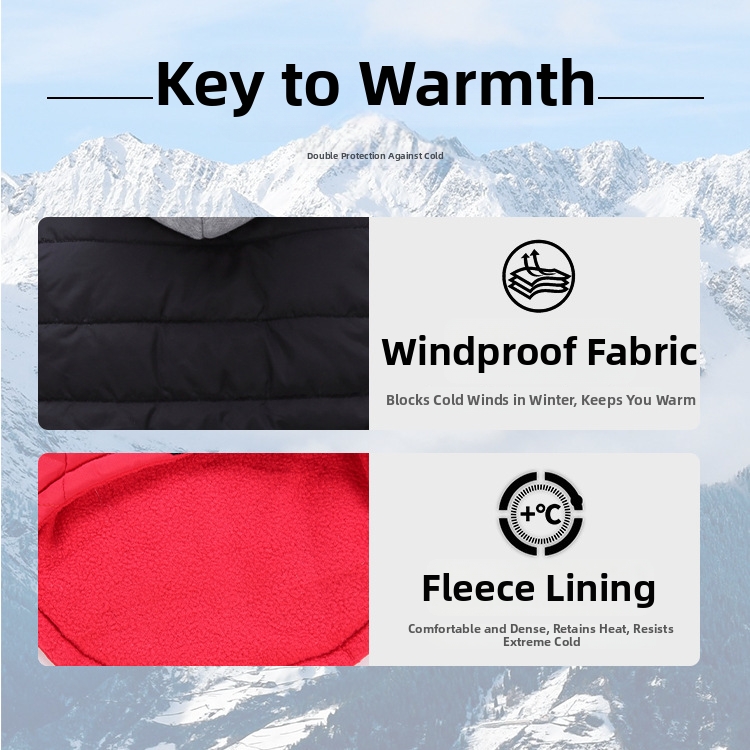 Warm Thickened Cotton Dog Coat Puppy Pet Clothes Apparel Reflective Strips Hoodie For Dogs_voghion.com