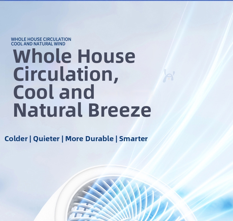 Silent Air Circulator Fan For Office And Home Desktop Cooling_voghion.com