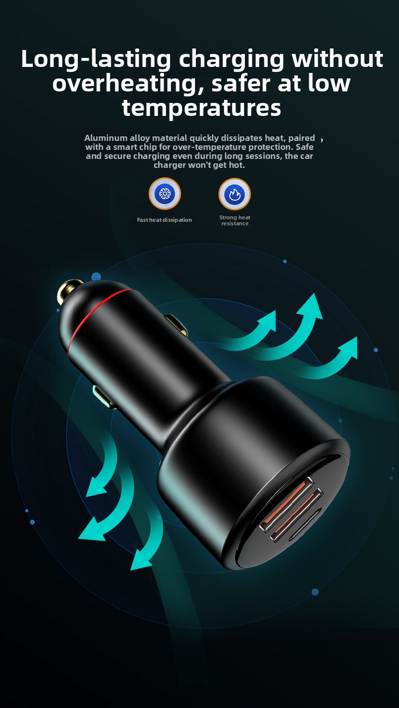 Kfz-ladegerät Mit Schnellladefunktion Pd 100w Handy Autoadapter_voghion.com