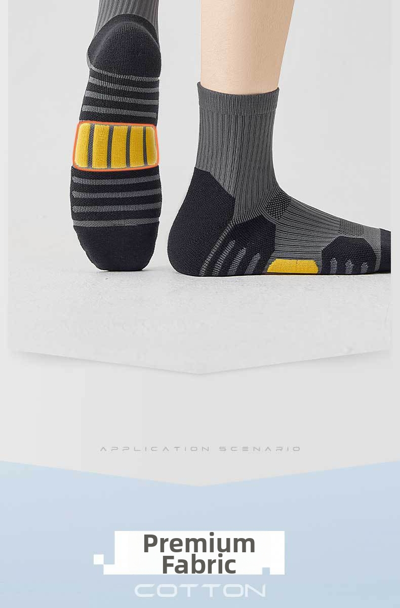 Professional Badminton Socks Thickened Terry Sole Non-slip Sports_voghion.com