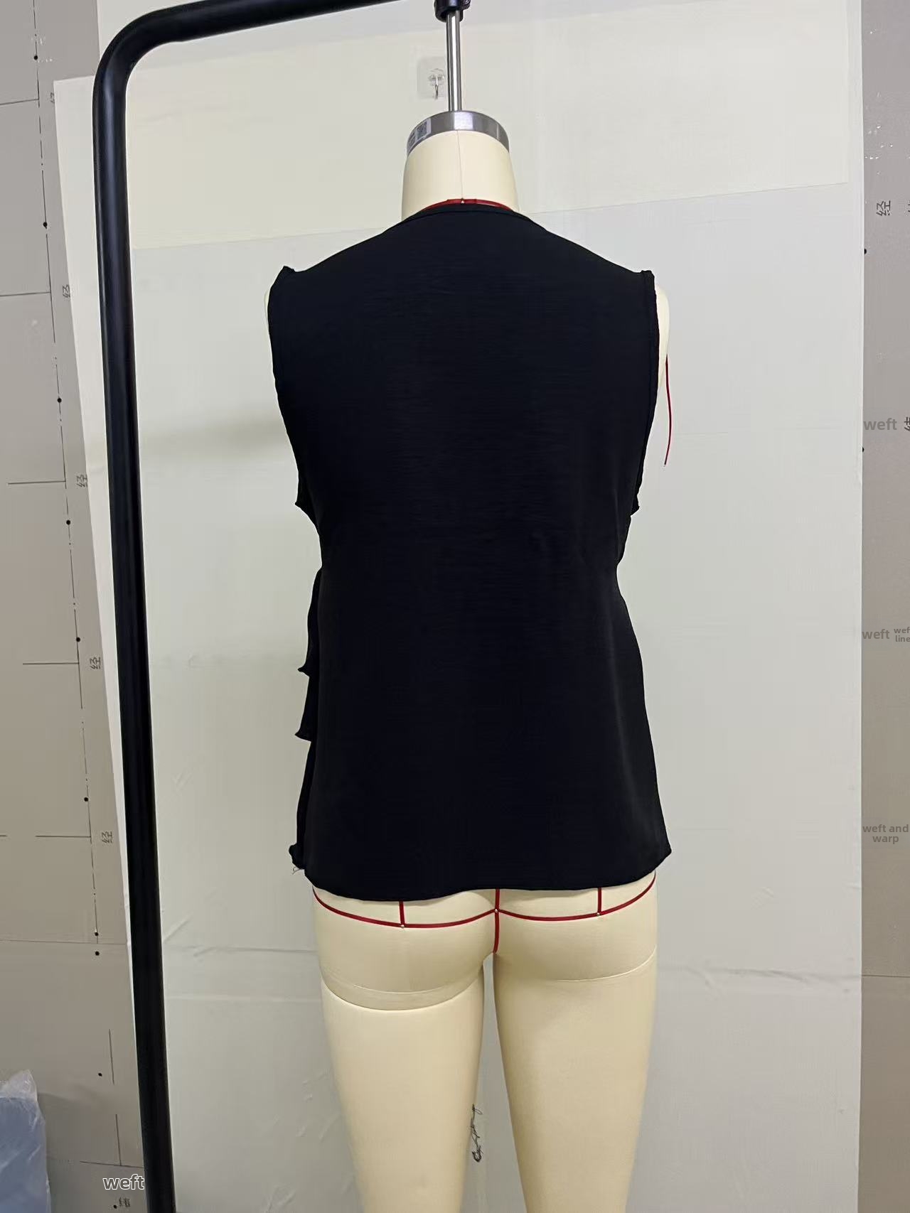 Damen Bluse Mit V-ausschnitt Ärmellos Elegant Für Den Sommer_voghion.com