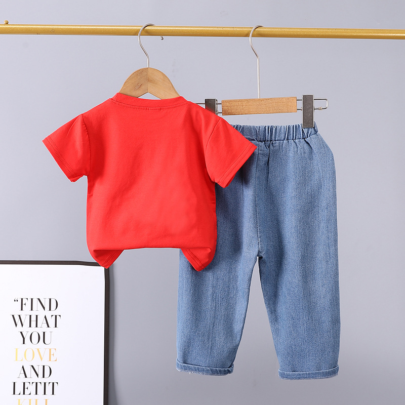 Trendy Boys Clothing Set T-shirt And Pants For Summer Children_voghion.com