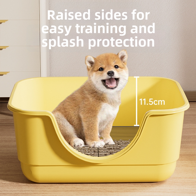 Lettiera per cani di grandi dimensioni a forma di vasca da bagno, toilette per animali domestici in rete metallica, accessori per cani di piccola taglia_voghion.com