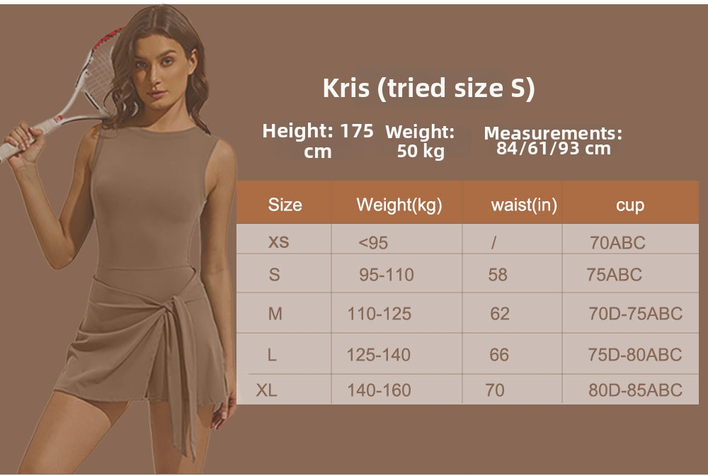 Women's Clothing Women's Summer Sports Short Skirt Breathable Anti-Exposure Tennis Dress Outdoor Fitness Badminton Skirt With Beautiful Back_ecoleips.com