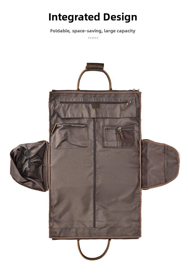 Herren Trolley Reisetasche Aus Echtem Leder Mit Großem Volumen_voghion.com