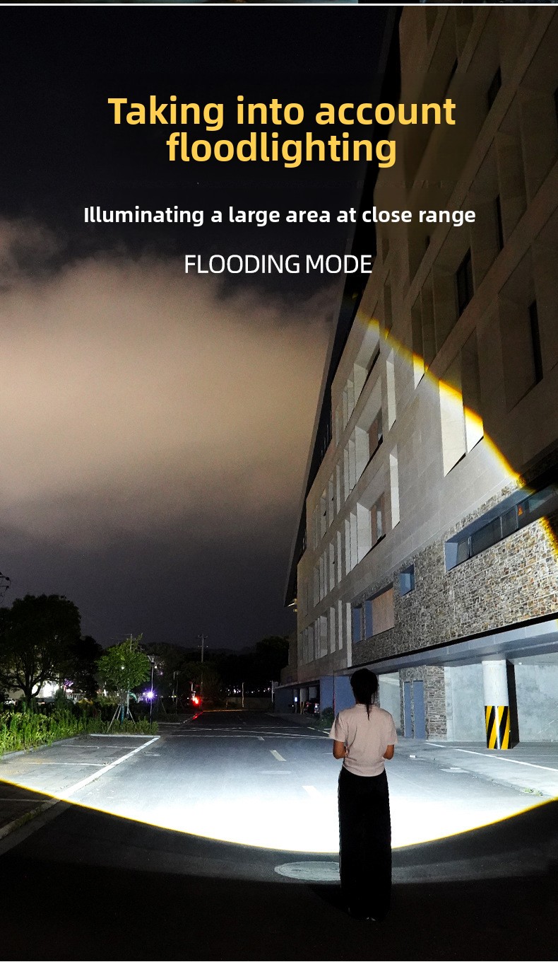 Aluminum alloy flashlight LY908 21700 battery