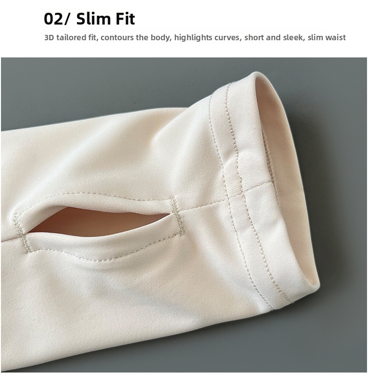 Women's Long Sleeved Slim Fit Sports Jacket Stand Up Collar Zip Up Running Cycling Yoga Fitness Top Sun Protection Clothing_ecoleips.com