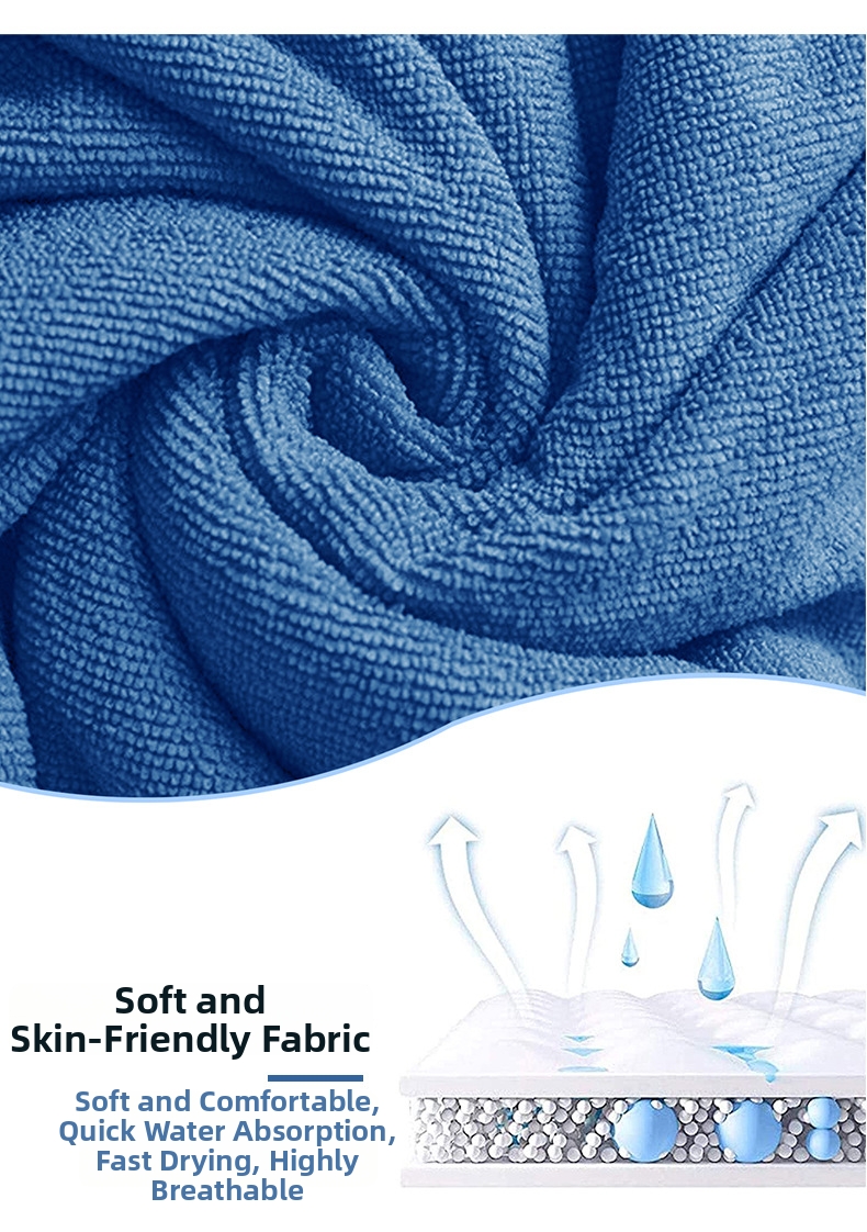Serviette de plage unisexe croisée en microfibre avec fermeture éclair, idéale pour la natation et le surf, et peignoir de rechange._voghion.com