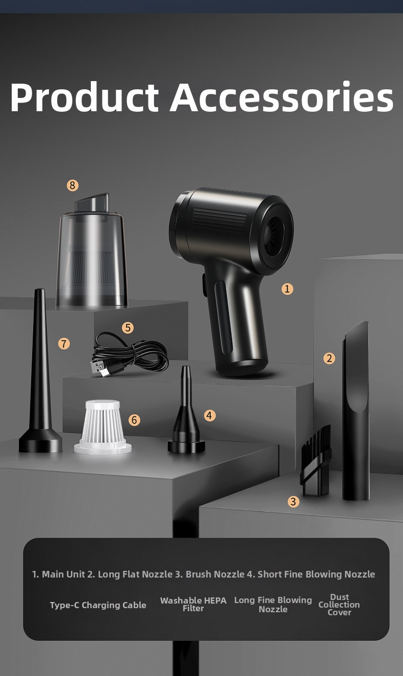 Cordless Handheld Vacuum Cleaner For Car And Home High Power Mini_voghion.com
