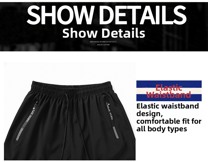Men's Quick Drying Ice Silk Sports Shorts Loose Fit For Running_voghion.com