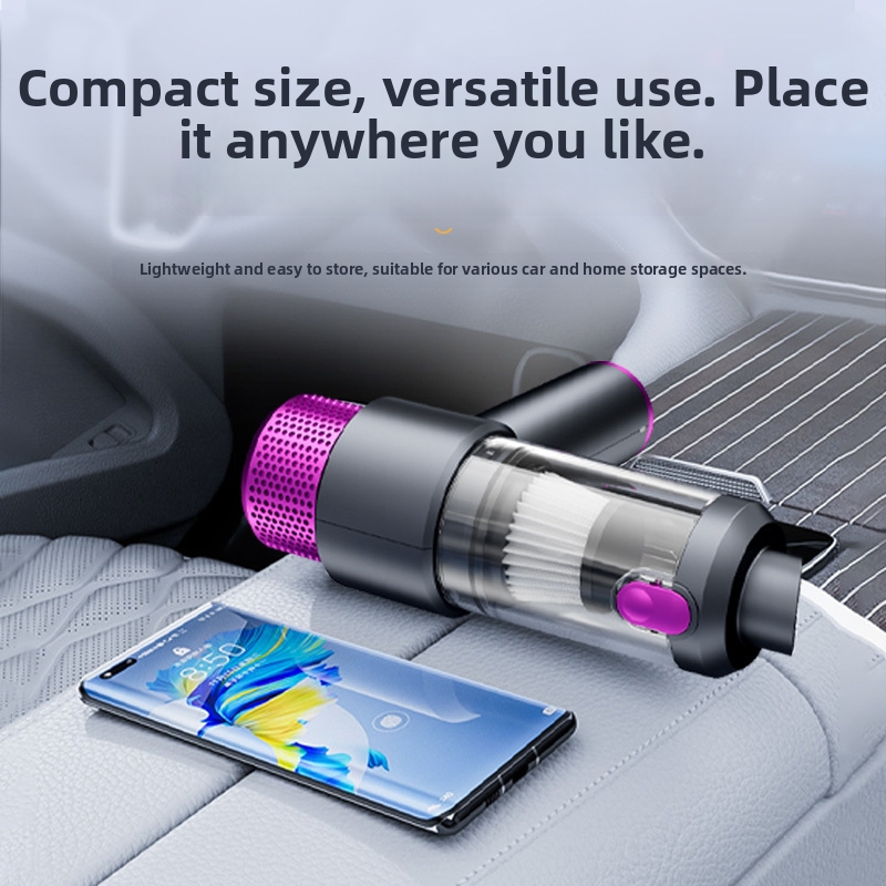 Portable Wireless Car Vacuum Cleaner Handheld Dust Collector Blower With Power Display Brushless Motor For Automotive Use_voghion.com