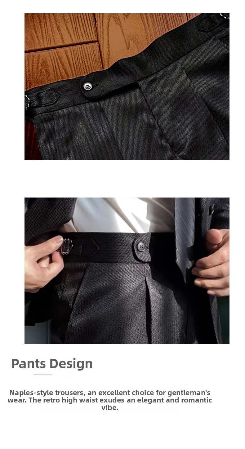Men's Double Breasted Formal Suit Peak Lapel Two Piece Set_voghion.com
