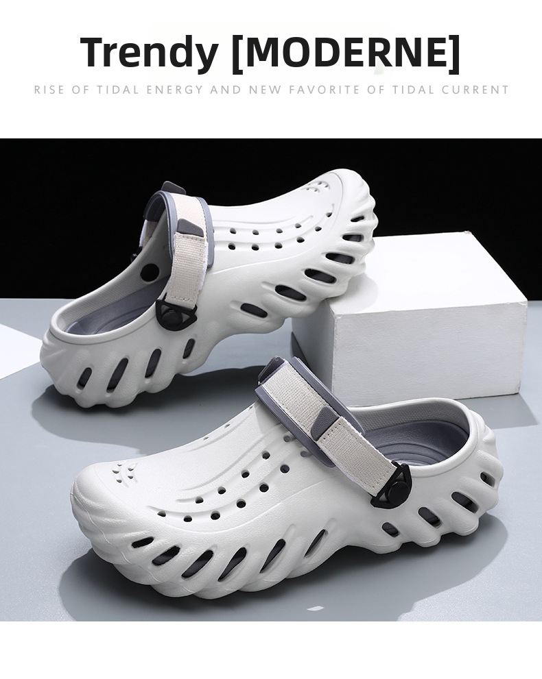 Herren Clogs Für Den Sommer Mit Dicker Sohle Und Rutschfest_voghion.com