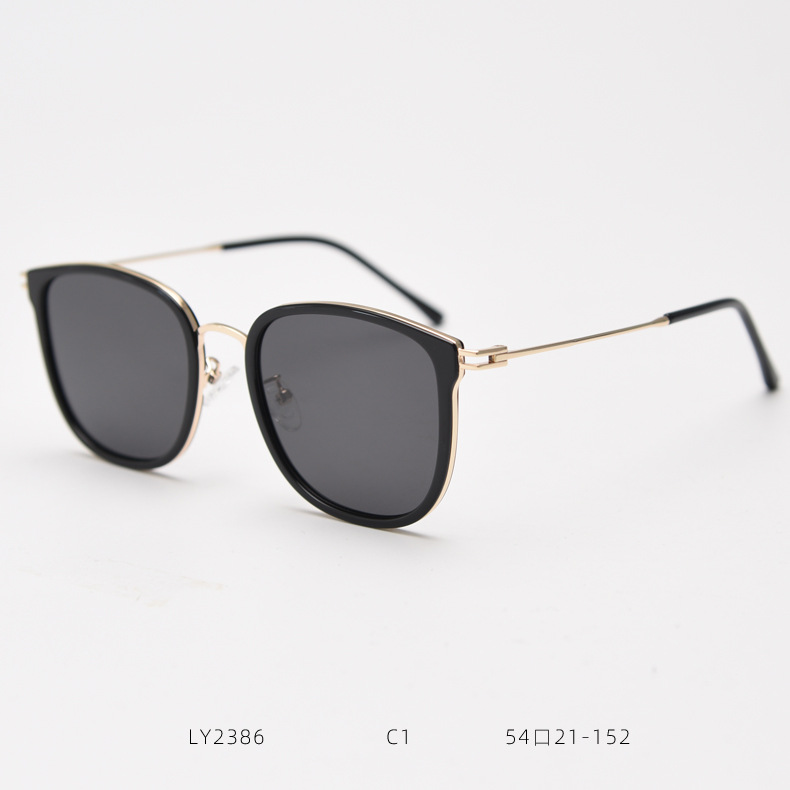 Polarized Sunglasses Light Metal Thin Edge Trendy Unisex Glasses_voghion.com