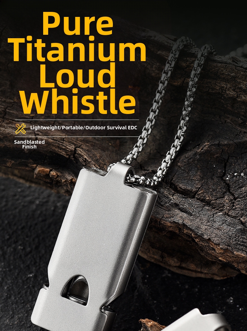 Överlevnadspipa i titan med tre rör för utomhusbruk_voghion.com