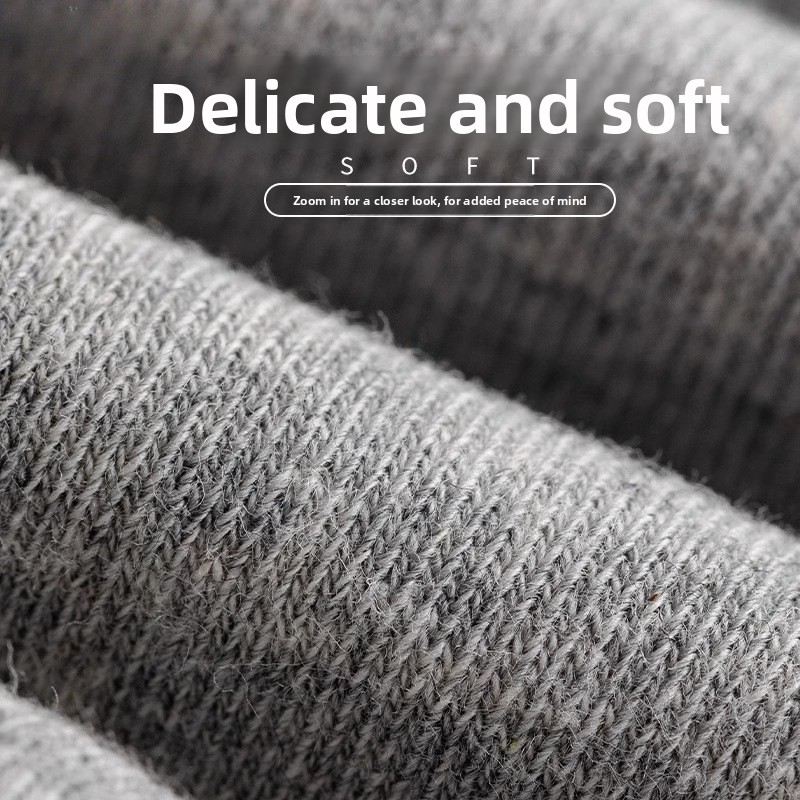 Men Pure Cotton Low Cut Socks Breathable Solid Colour Everyday_voghion.com
