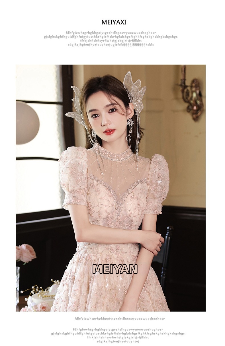 Women's Long Evening Gown Elegant Light Luxury Niche Design Perfect For Birthday Hosts And Runway Shows_ecoleips.com
