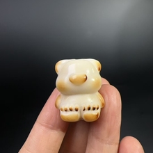 象牙果原果无脸背包熊通孔配件卡通吊坠diy手链挂件