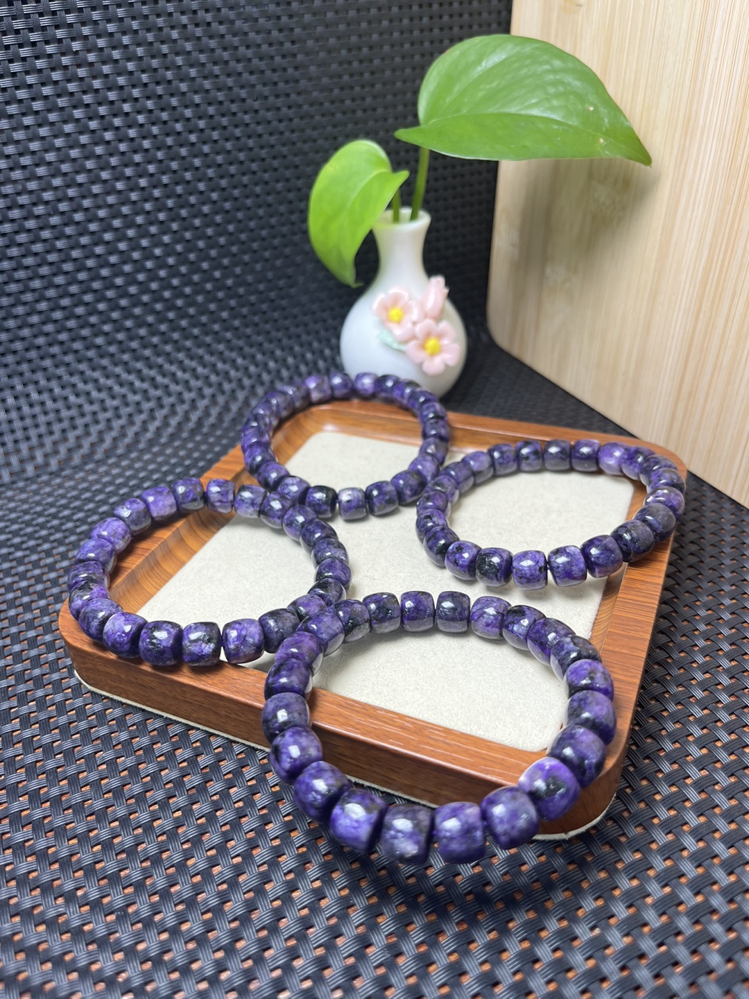 Cat's Eye Shujulai Straight Cut Quartzite Jade Bracelet Retro Style Men's and Women's Wholesale