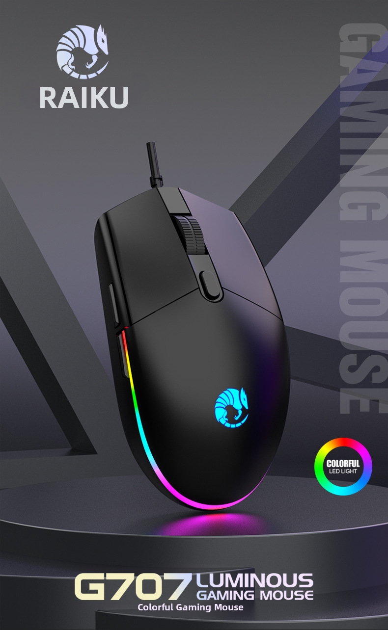 Gaming Mouse With Rgb Backlight And 7 Programmable Buttons_voghion.com