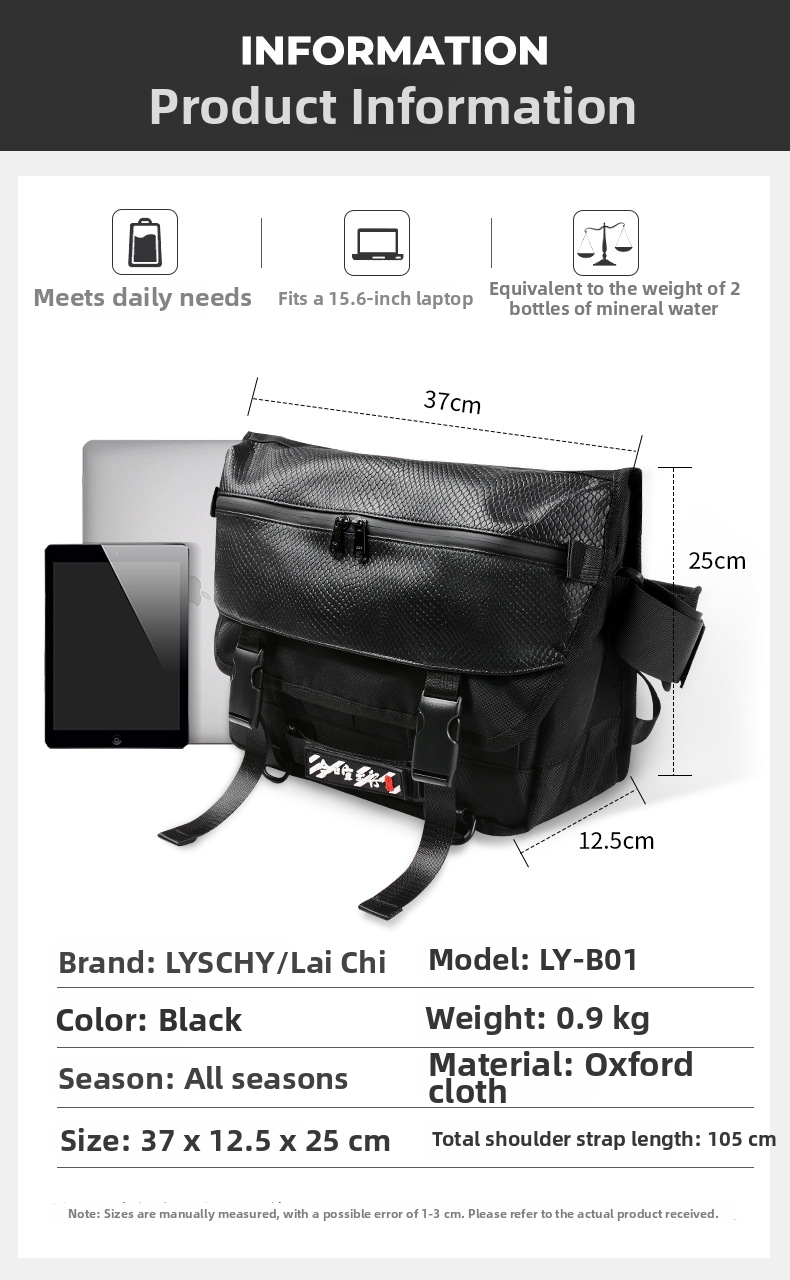 Men's Motorcycle Riding Crossbody Bag Waterproof Motorbike Backpack Commuter Shoulder Bag Rider Gear_voghion.com