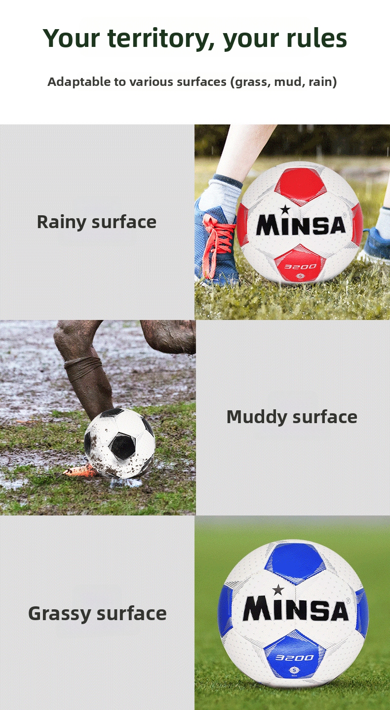 Soccer Ball For Kids Training And Competition Size 4 And 5_voghion.com
