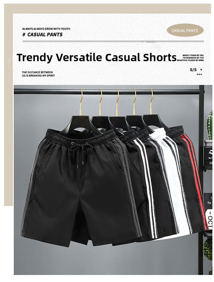 Herr strandshorts casual lediga sommar trendiga mid-length_voghion.com