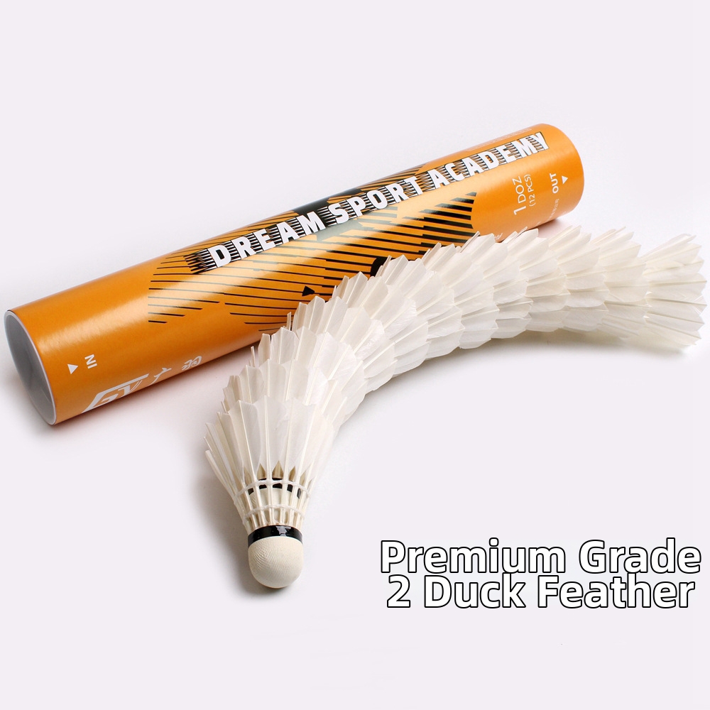 Durable Badminton Shuttlecocks Full Round Duck Feathers For Competitions Indoor Outdoor Training_voghion.com