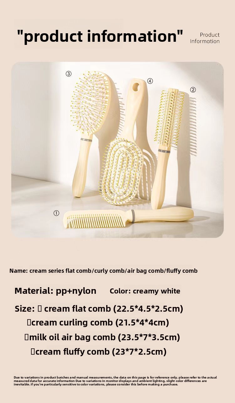 Conjunto de pentes de massagem com almofada de ar para cabelo_voghion.com