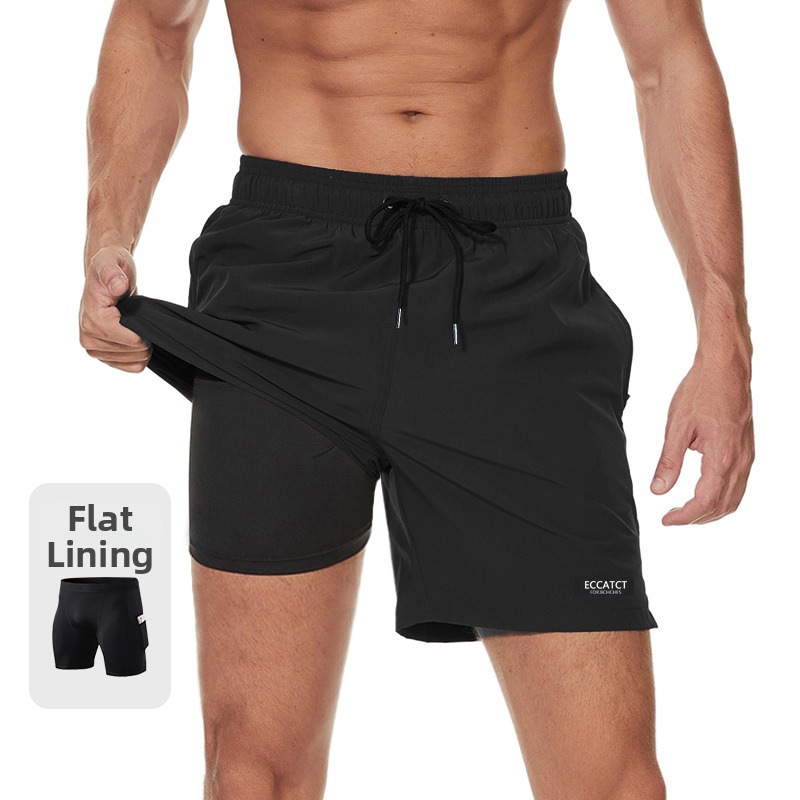 Men's Quick-dry Swim Shorts With Double Layer For Beach & Surf_voghion.com
