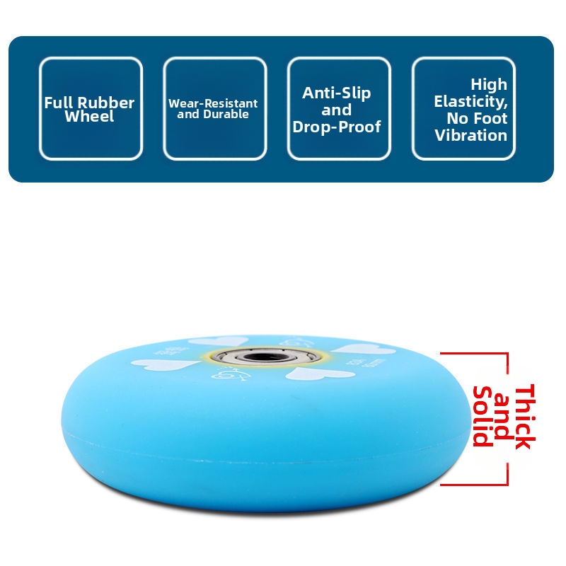 PU Roller Skate Wheels For Inline And Street Skating Wear Resistant Elastic PU Ice Skate Wheels Repair Accessories For Skating_voghion.com