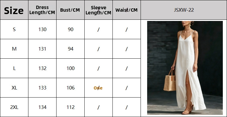 Damen Maxikleid Mit V-ausschnitt Einfarbig Ärmellos Strandkleid_voghion.com