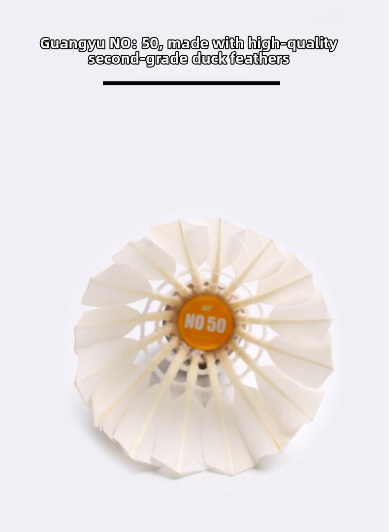 Durable Badminton Shuttlecocks Full Round Duck Feathers For Competitions Indoor Outdoor Training_voghion.com