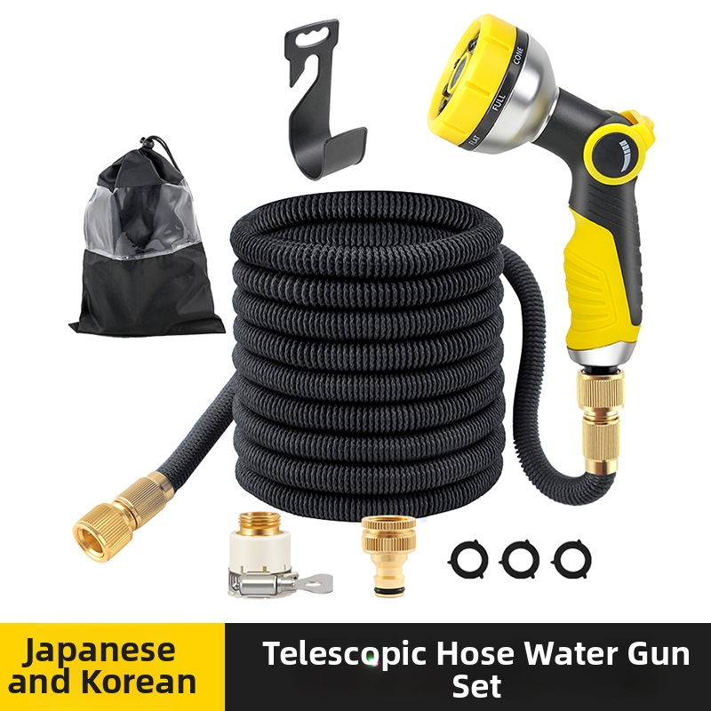 Flexibele waterslang met telescopische tuinsproeier voor huis_voghion.com